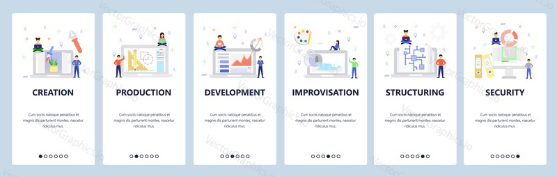 Design and drawing digital illustration, business chart, secure access. Mobile app onboarding screens. Menu vector banner template for website and mobile development. Web site design flat illustration.
