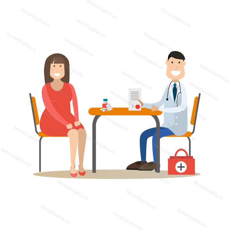 Vector illustration of nutritionist or