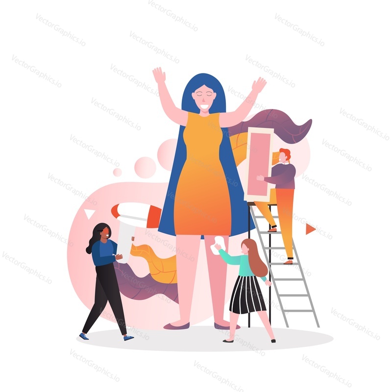 Epilation vector concept illustration. Girl getting her legs waxed. Waxing hair removal beauty salon services composition for web banner, website page etc.
