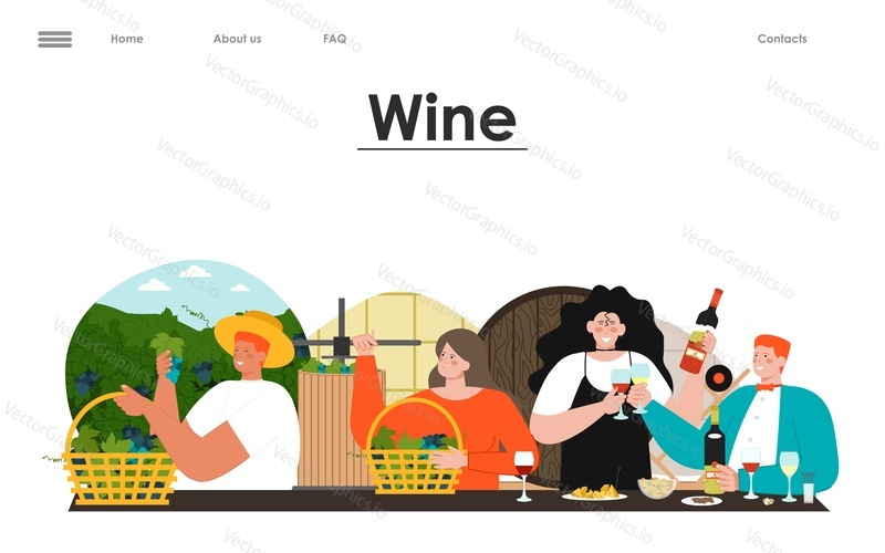 Wine producing and drinking website