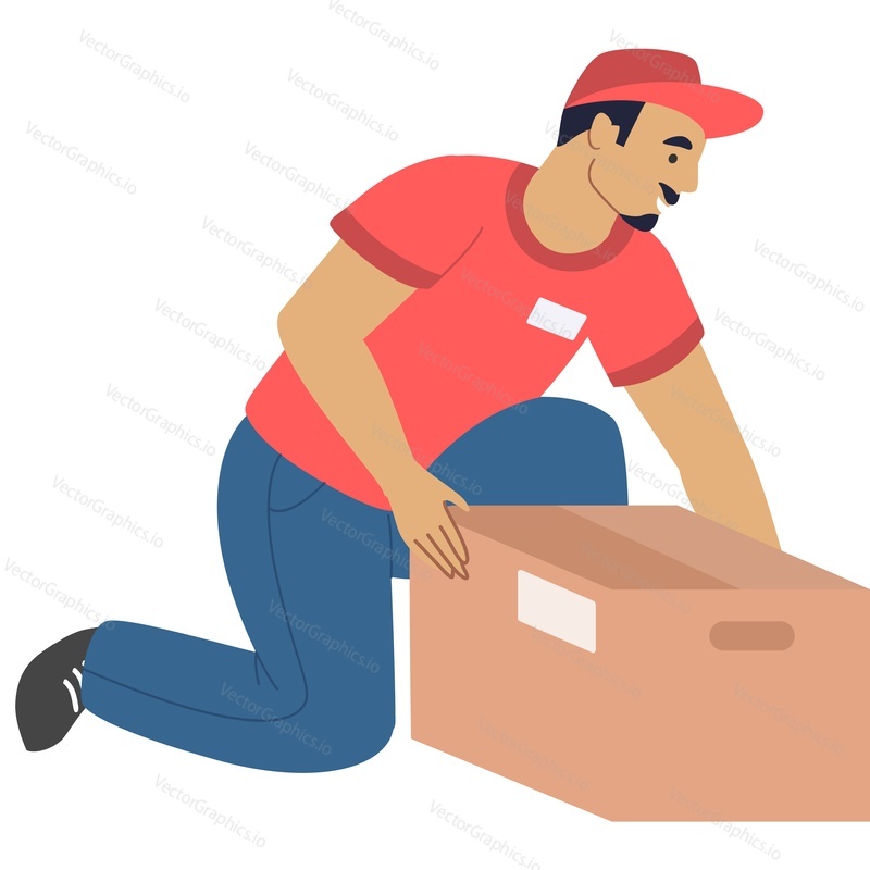 Volunteer packing box for homeless donation vector icon isolated on white background