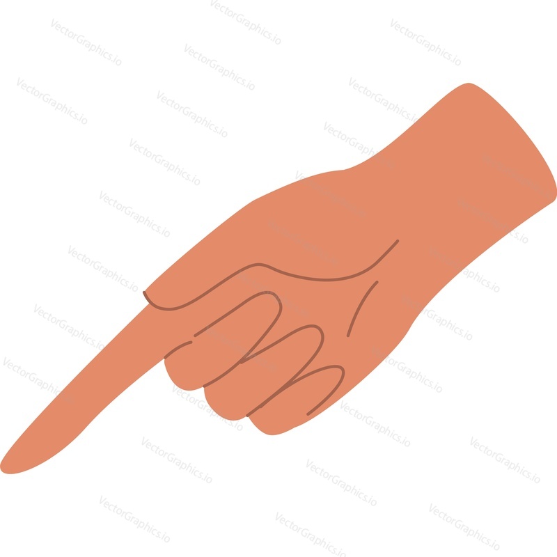 Изображающая позорящую руку векторная иконка, изолированная на белом фоне. Концепция беспокойства и страха