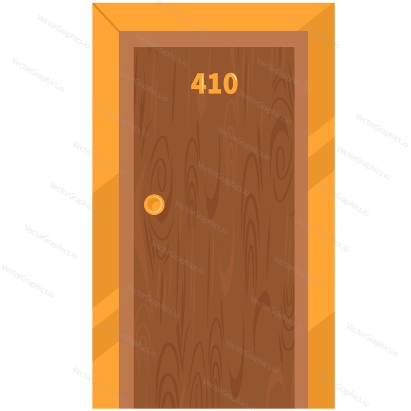 Hostel door vector icon isolated on white background