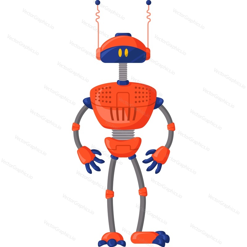 Robot constructor vector icon isolated on white background