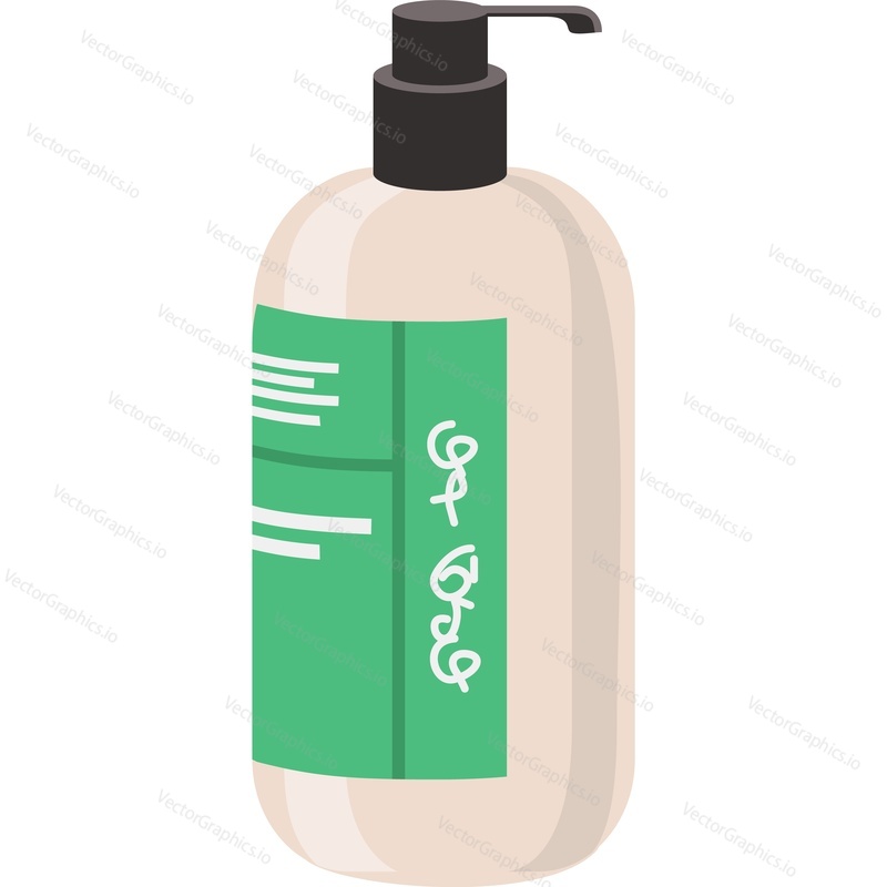 Liquid soap bottle vector icon isolated on white background