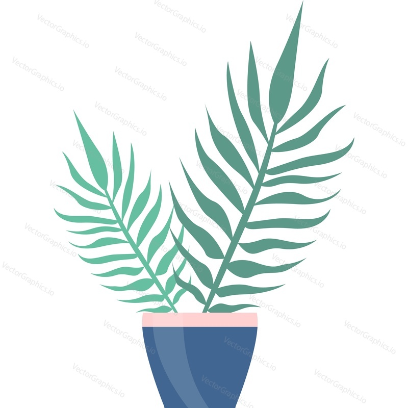 Flowerpot vector icon isolated on white background