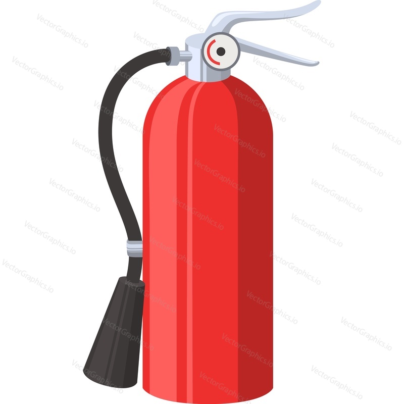Fire extinguisher vector icon isolated on white background