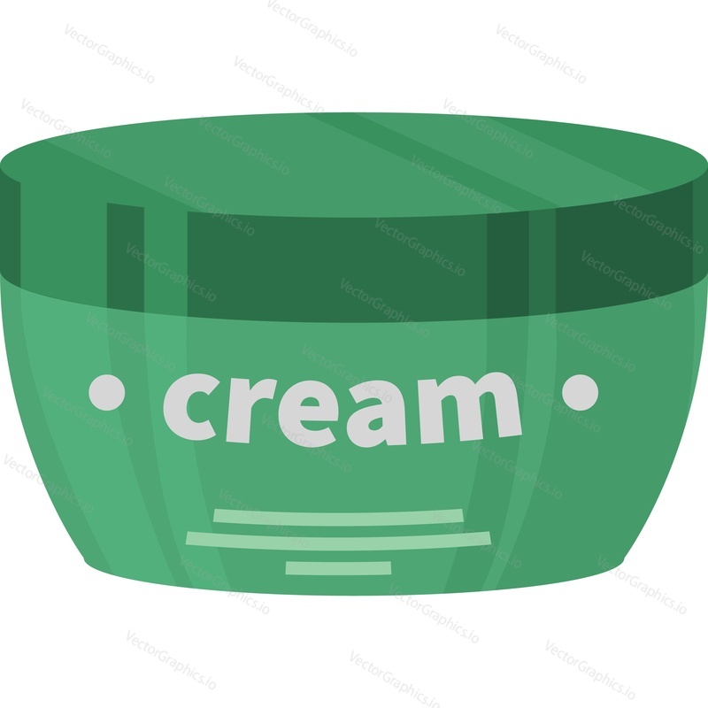 Body cream cosmetics vector icon isolated on white background