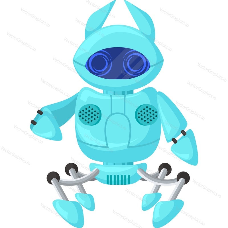 Chat bot robot vector icon isolated on white background