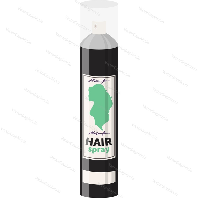 Hair spray vector icon isolated on white background
