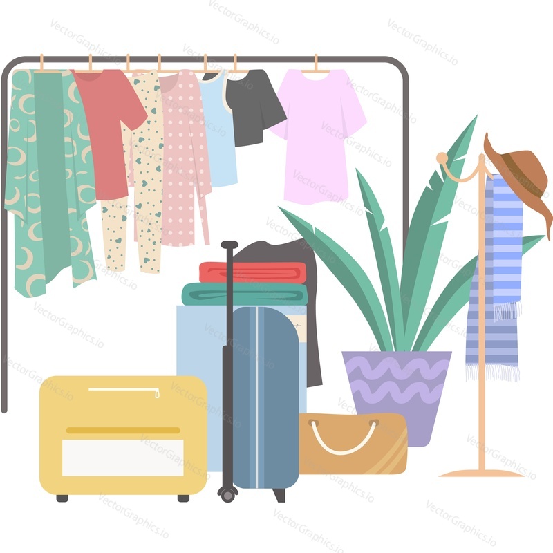 Clothes garage sale vector icon isolated on white background
