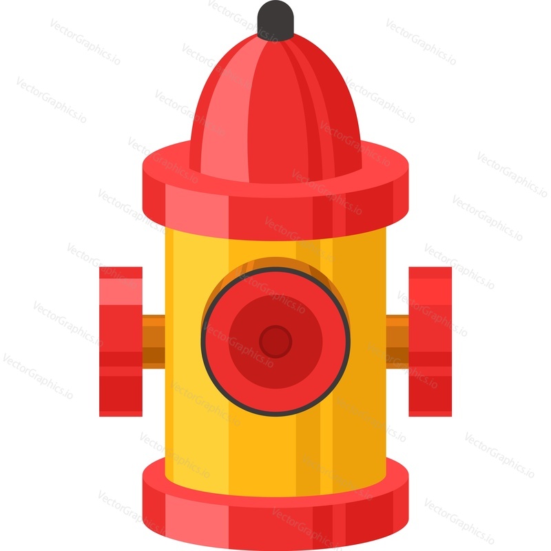 Fire hydrant vector icon isolated on white background