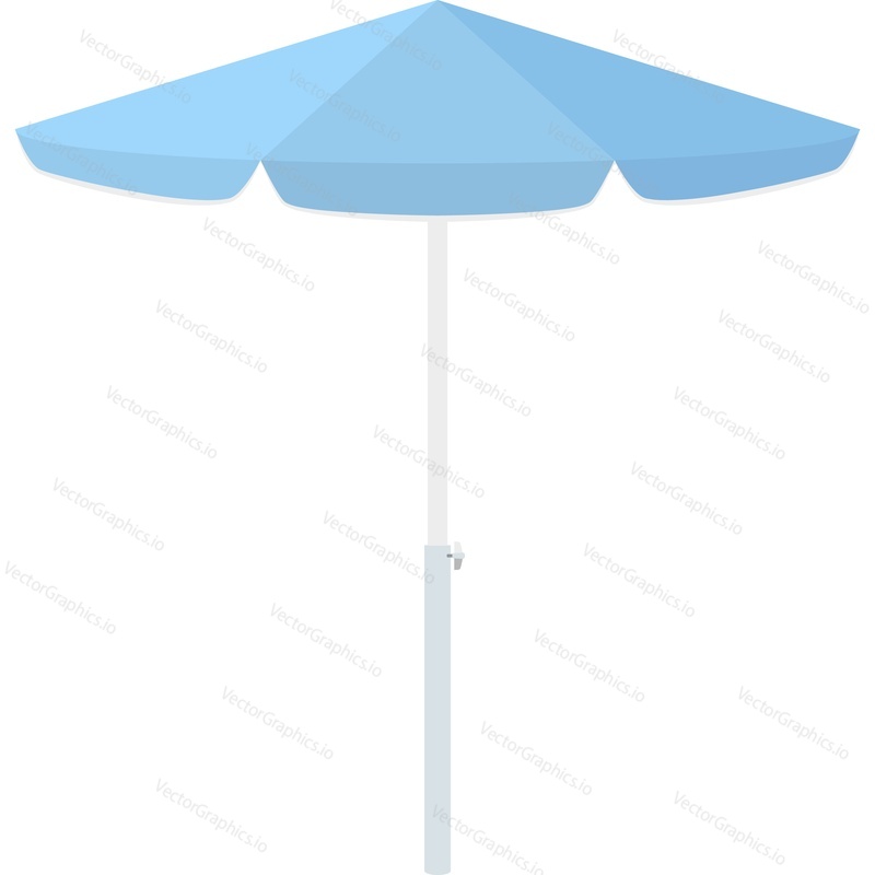 Beach umbrella vector icon isolated on white background