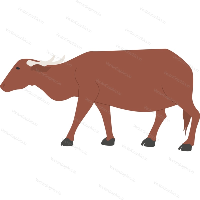 Medieval mule vector icon isolated on white background.