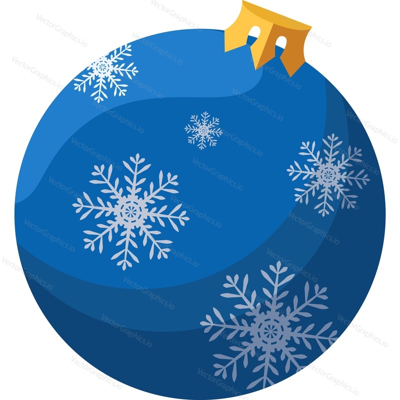 Christmas ball vector icon isolated on white background.