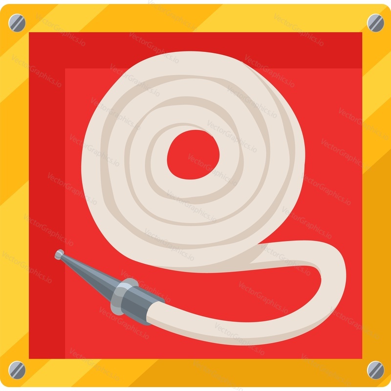 Firefighter hose vector icon —