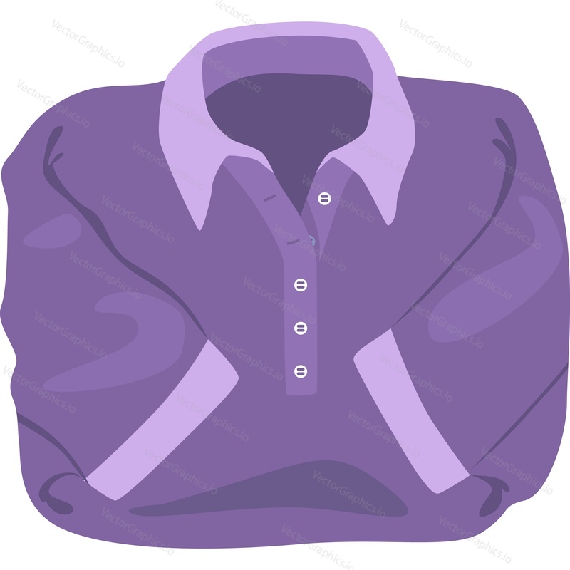Shirt clothing item vector icon isolated on white background