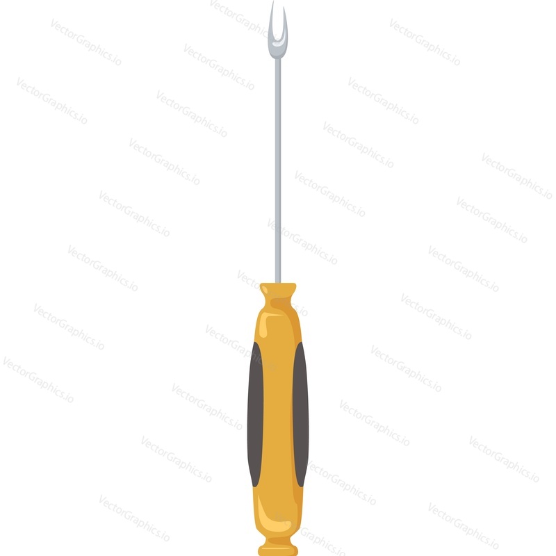 Sewing awl vector icon isolated on white background