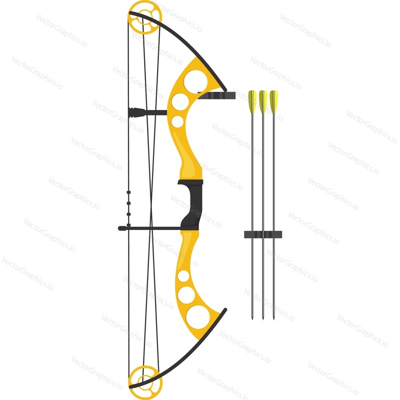 Crossbow with arrows vector icon isolated on white background