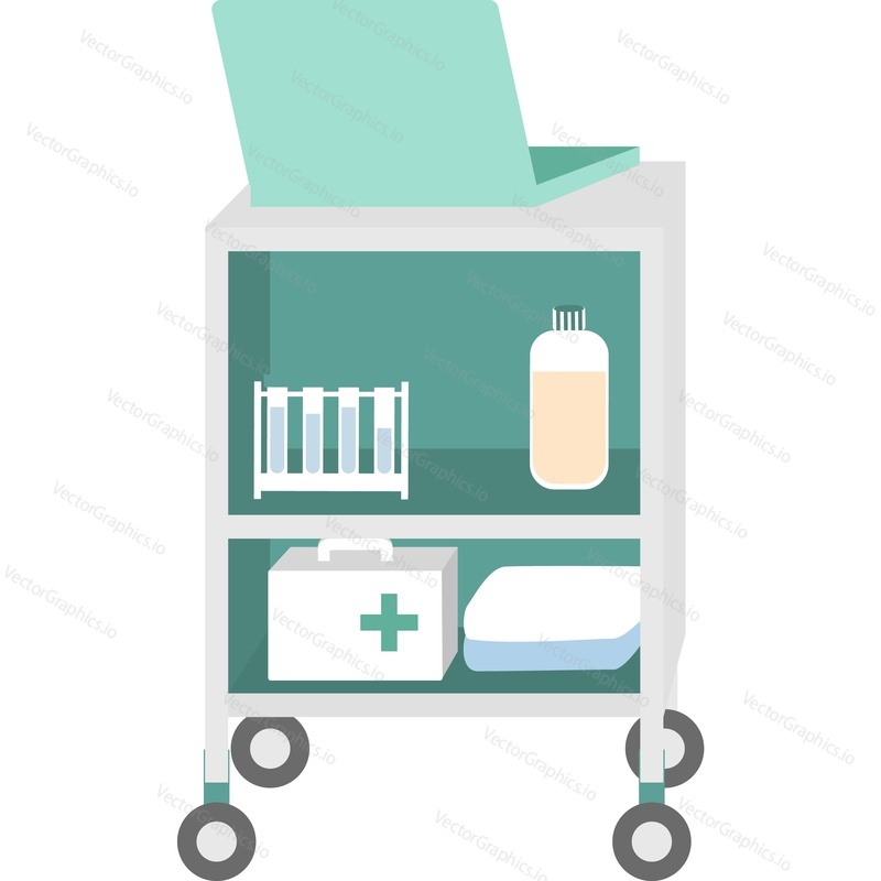 Veterinary clinic supplies vector icon isolated background.
