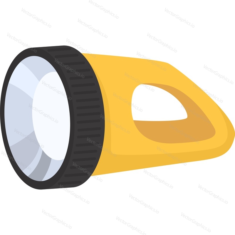 Flashlight lantern vector icon isolated on white background