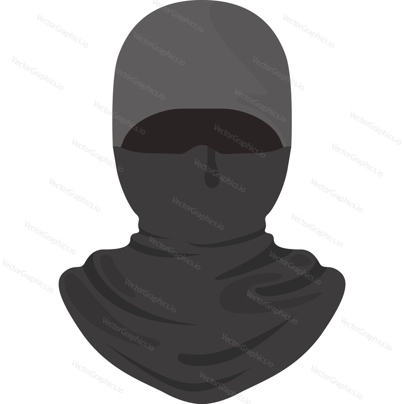 Fisher balaclava hat vector icon isolated on white background