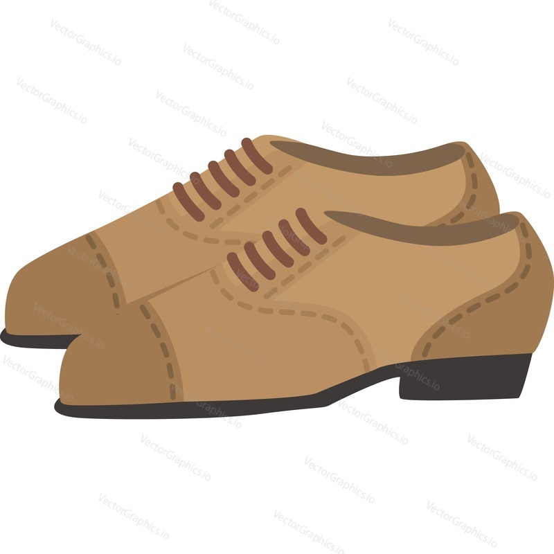 Векторный значок элегантной джентльменской обуви, изолированный на белом фоне