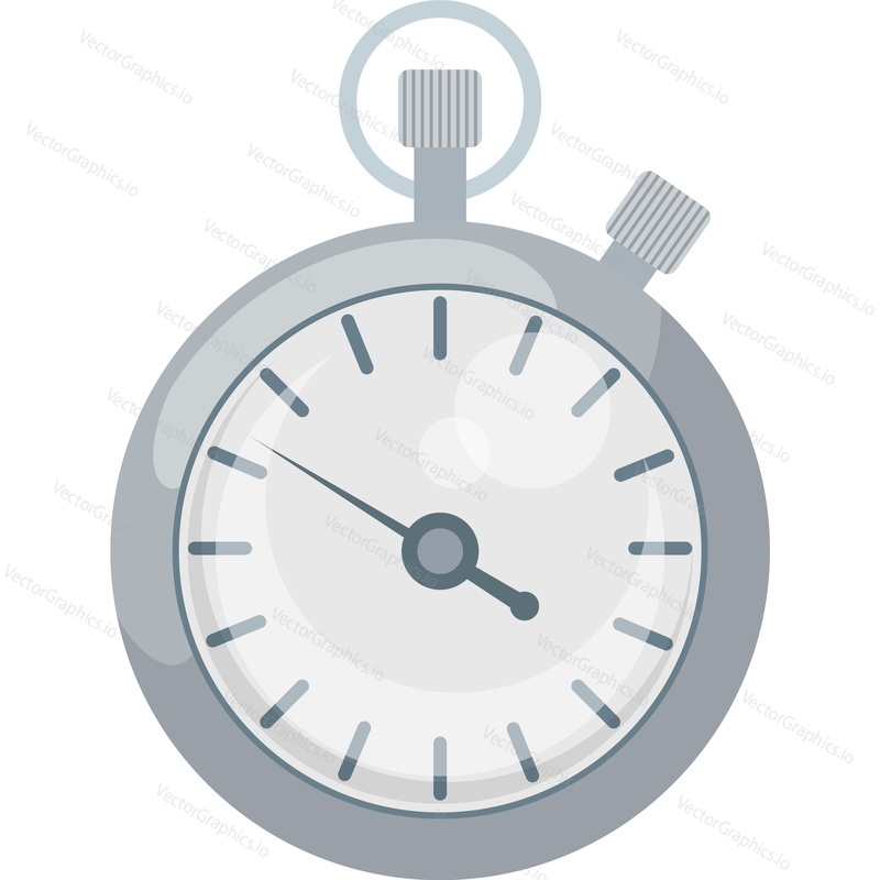 Stopwatch vector icon isolated on white background