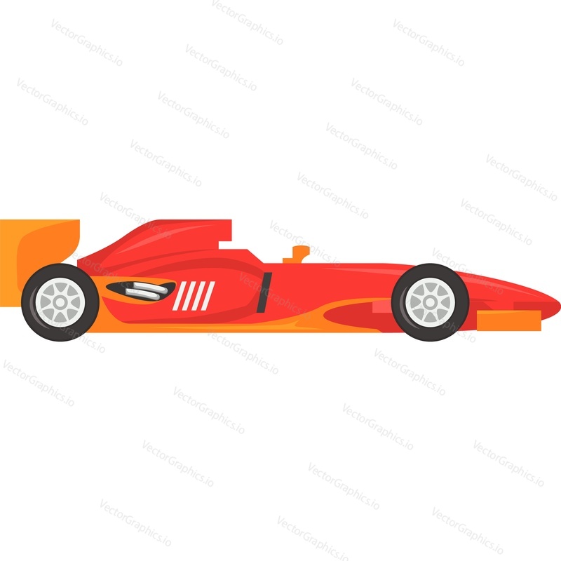 Race car vector icon isolated on white background