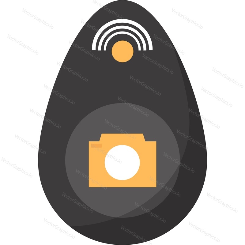 smartphone camera remote control vector icon isolated on white background
