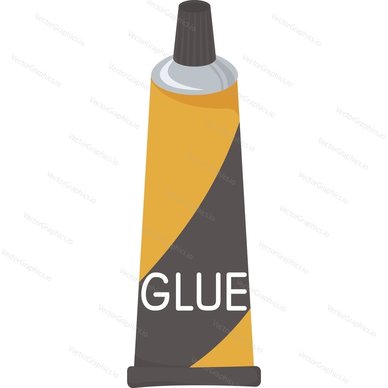 Shoe glue tube vector icon isolated on white background