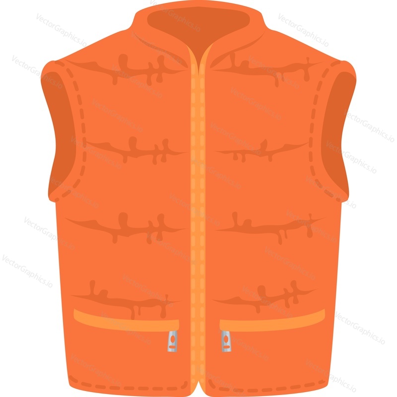 Vest clothing item vector icon isolated on white background