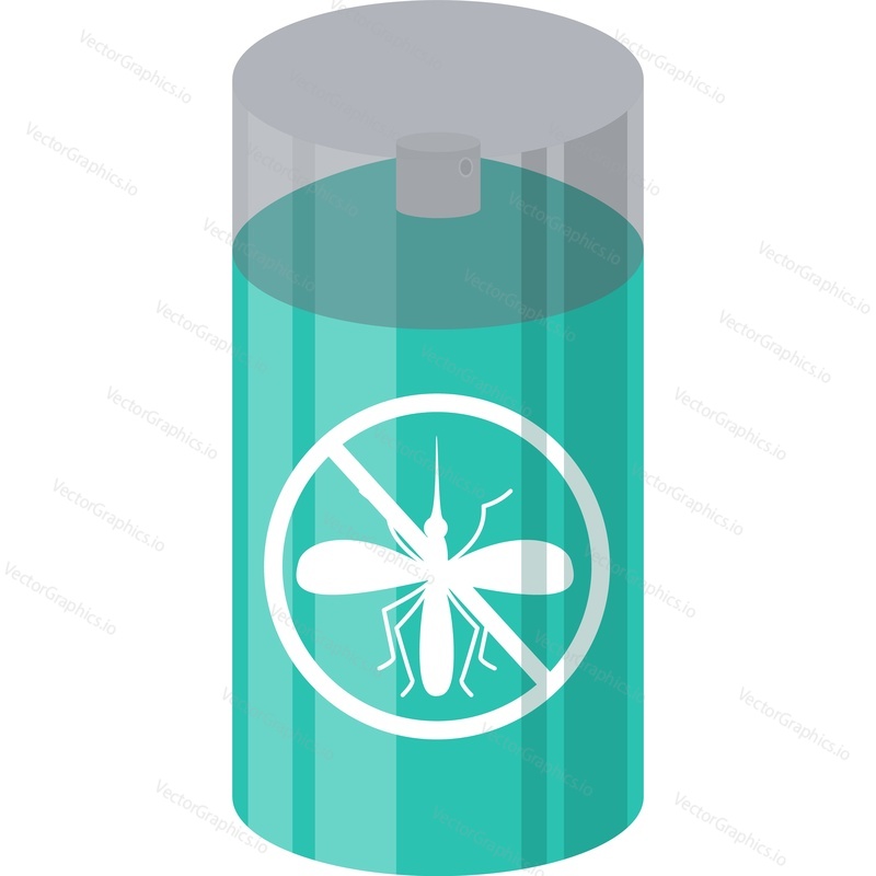 Anti mosquito spray vector icon isolated on white background