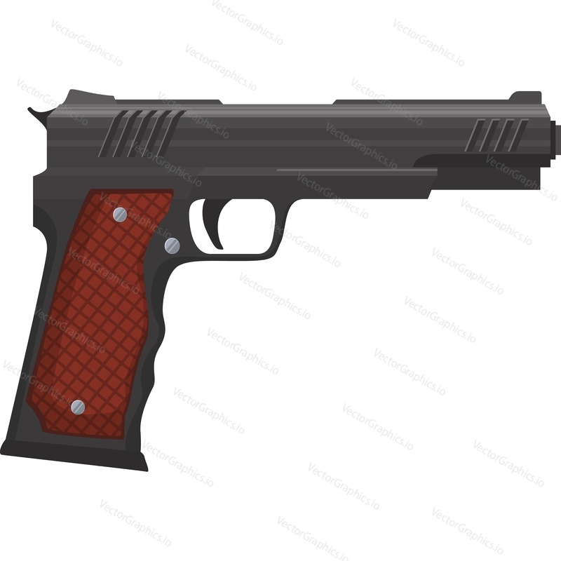 Gun vector icon isolated on white background