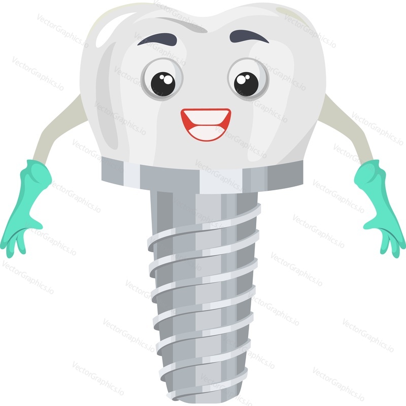 Симпатичная векторная иконка зубной коронки, изолированная на белом фоне