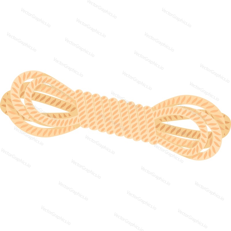 skein of twine climbing equipment vector icon isolated on white background