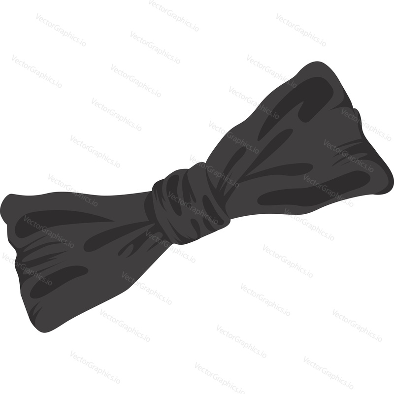 Векторный значок галстука-бабочки джентльмена, изолированный на белом фоне