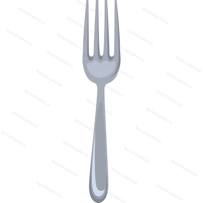 Fork vector icon isolated on white background