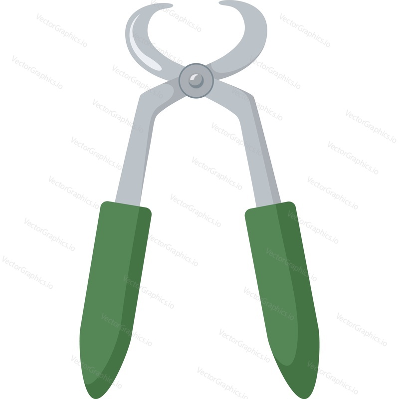 Shoemaker pliers vector icon isolated on white background