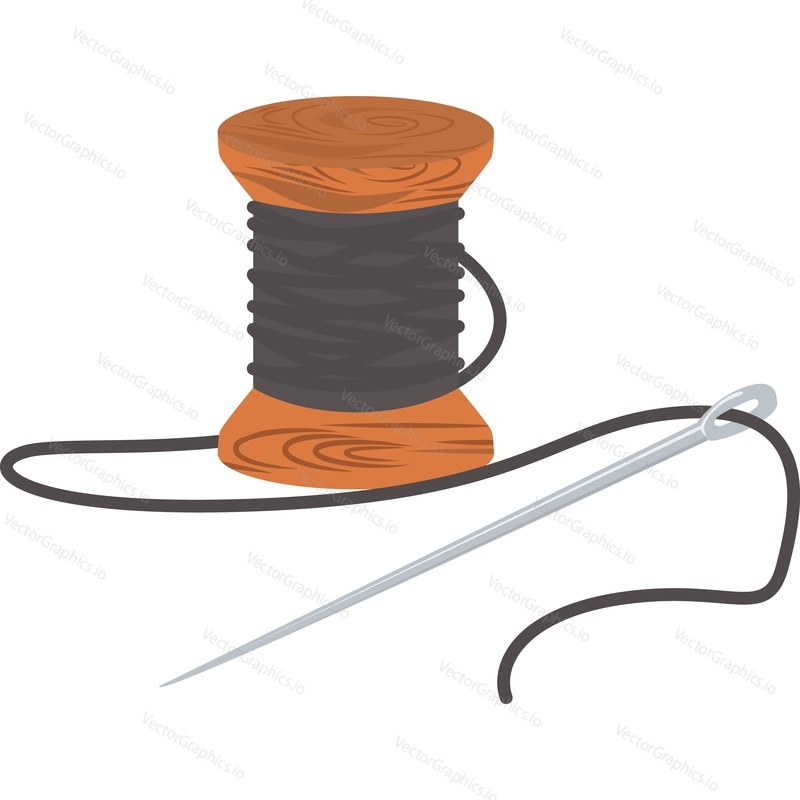 Skein of thread for sewing shoes vector icon isolated on white background
