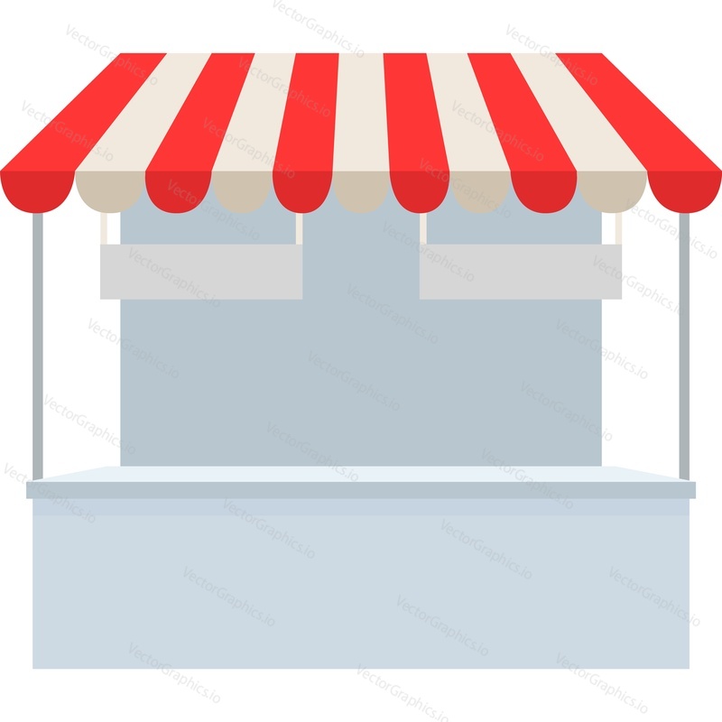 Shop store tent vector icon isolated on white background