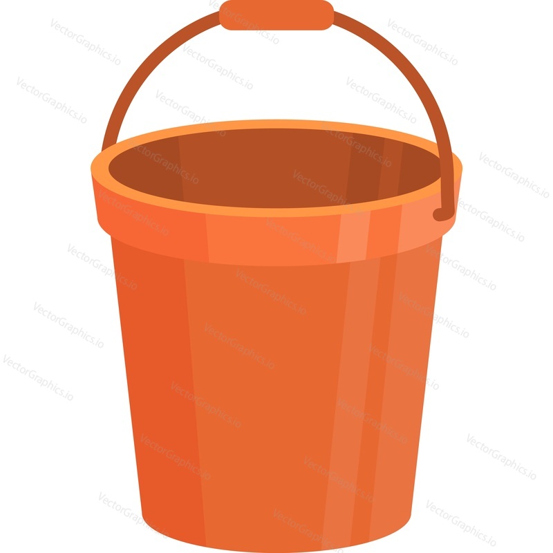 Fishing bucket vector icon isolated on white background