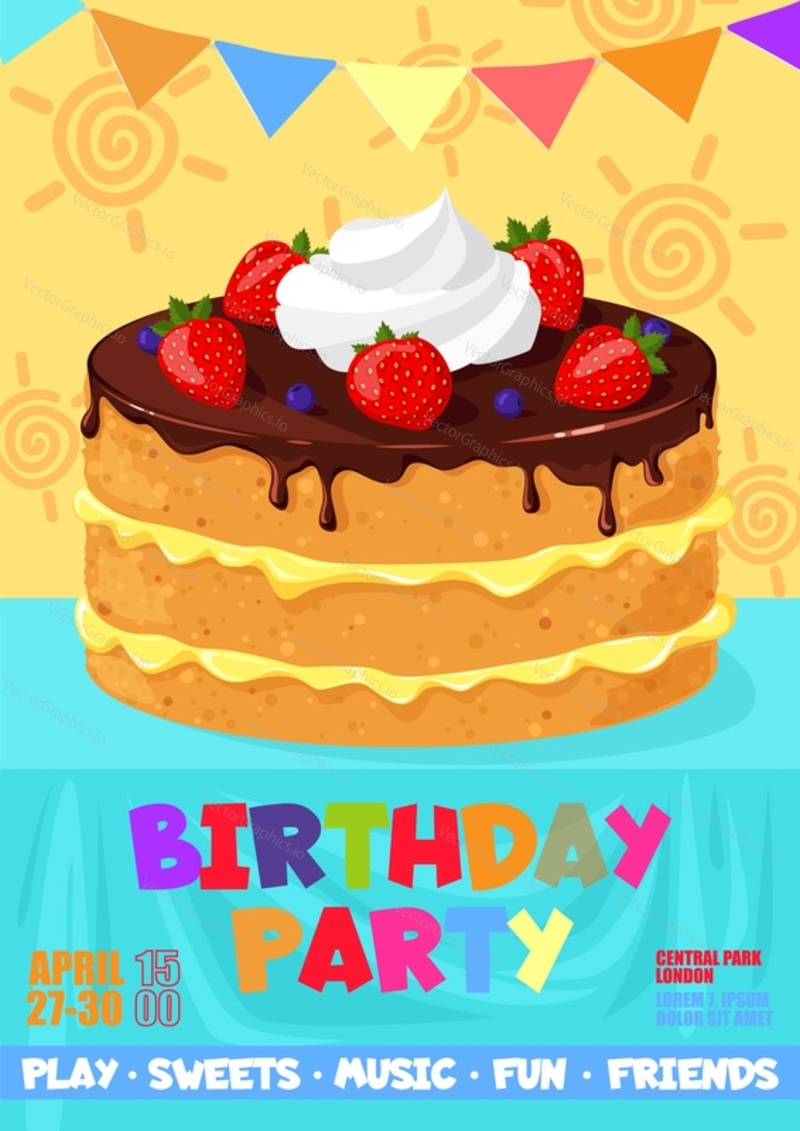 Birthday party event organization with