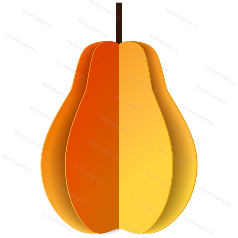 Pear whole fruit vector. Food illustration icon. Ripe sweet organic vitamin nutrition isolated on white background