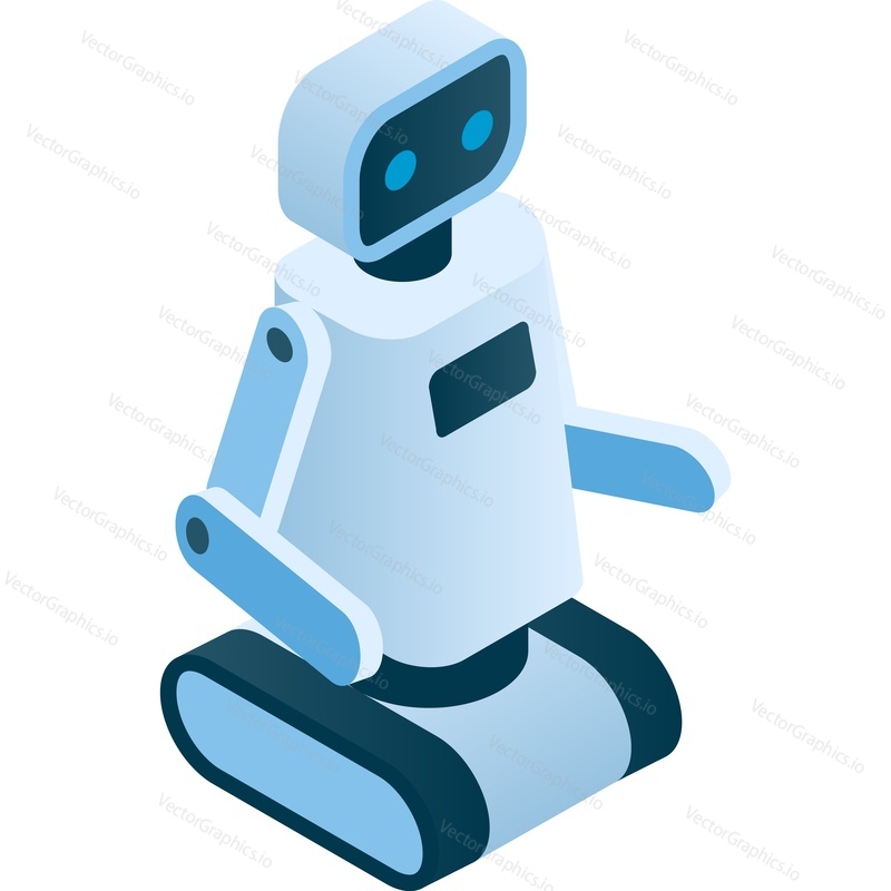 Ikona robota. Vector bot ai assistant design izolovaných na bílém pozadí. Virtuální umělá Podpora, osobní robotický stroj