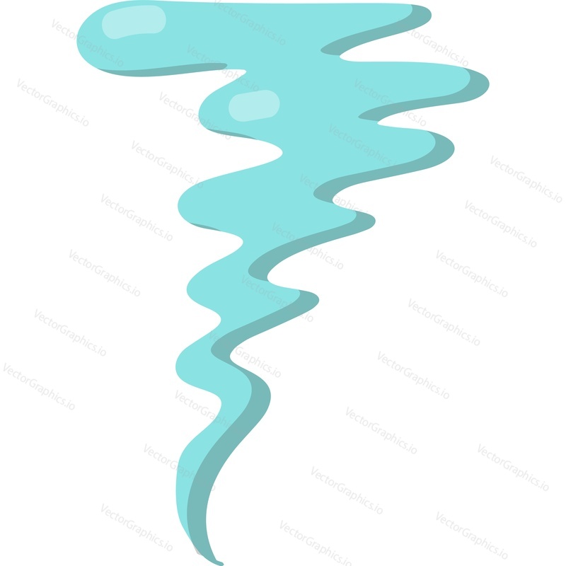 Bad smell wave line vector icon isolated on white background. Smoke, steam or scent trace