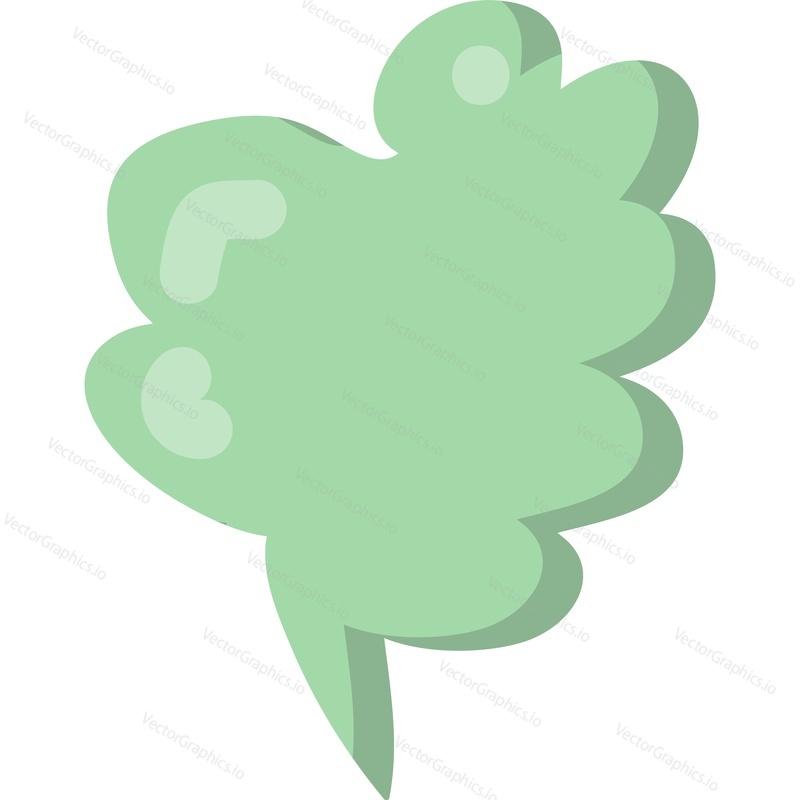 Bad smell icon vector smoke odor, stink breath, fart stench and cloud of toxic gas isolated on white background