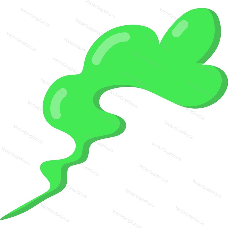 Smell icon. Poison flow vector isolated on white background