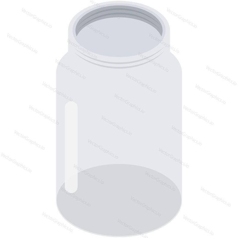 Glass bottle vector. Trash recycle icon isolated on white background. Empty jar rubbish ecological recycling symbol. Environment conservation