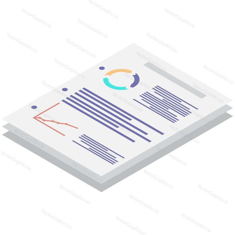 Paper report data in graph